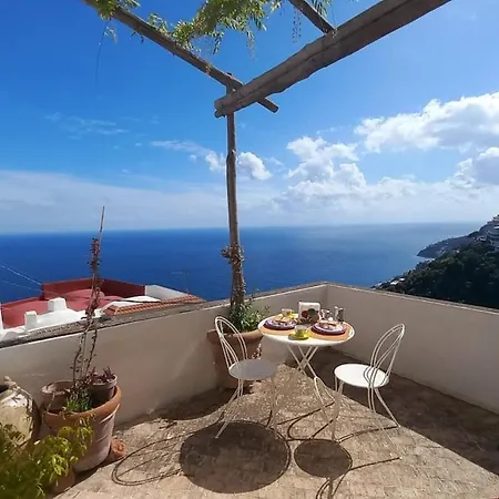 Casa Sopramare Con Terrazzo Panoramico * Амальфі